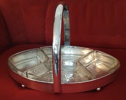Art Deco Konfekt-Serviertablett WK Kayser Versilbert