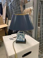 Tisch Lampe Porzellan blau antik