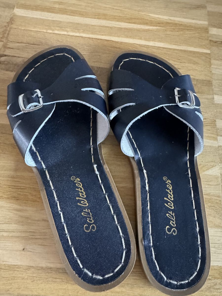 Salt-Water Damenschuhe: Saltwater Slides dunkelblau – Neu (gemäss Beschreibung) aus Basel von Glamourpourtoi 1
