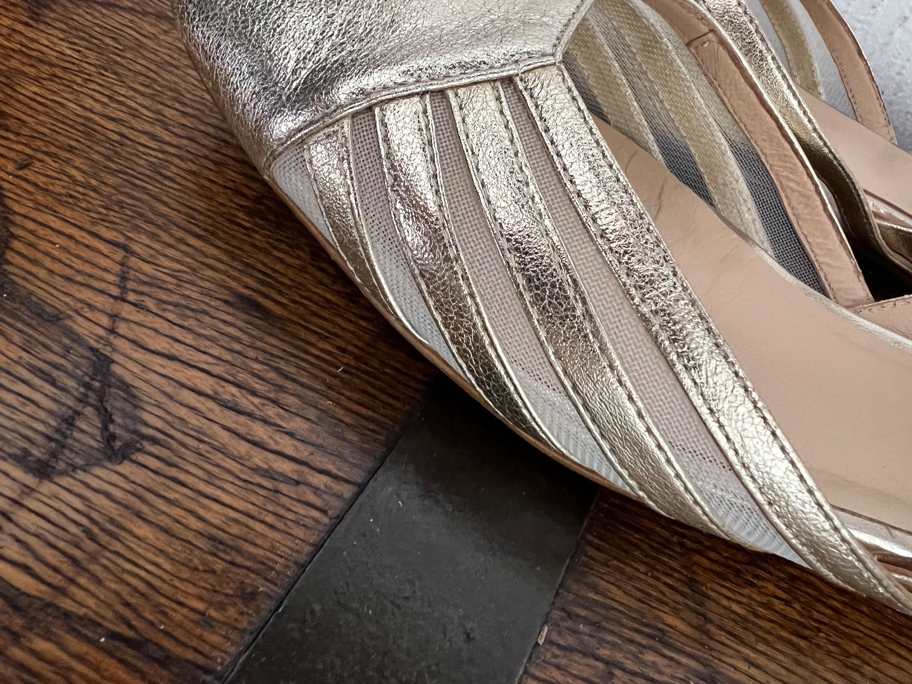 Scarpe da donna: Carmens ballerina slingback oro – Usato da Lausanne venduto da dia_xs9l 4