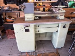 Drehbank Schaublin 102 mit Fräsapparat 1954