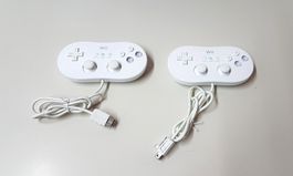 😎 2 Classic Pro Controller Original Nintendo Wii