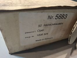 CA. 30 Radschrauben NEU für Opel Vergleichsnummer 1008504
