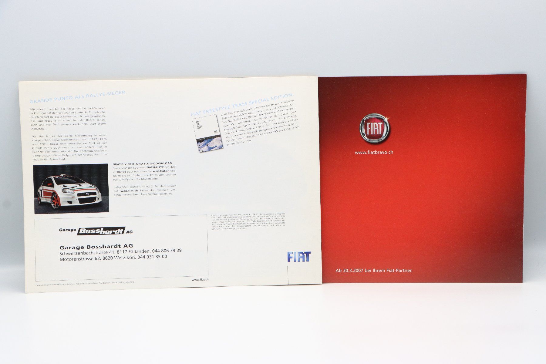 Fiat Documents: Fiat Modellprogramm 2007 Prospekt – D'occasion à Bühl b.Aarberg par Collectorpassions 1