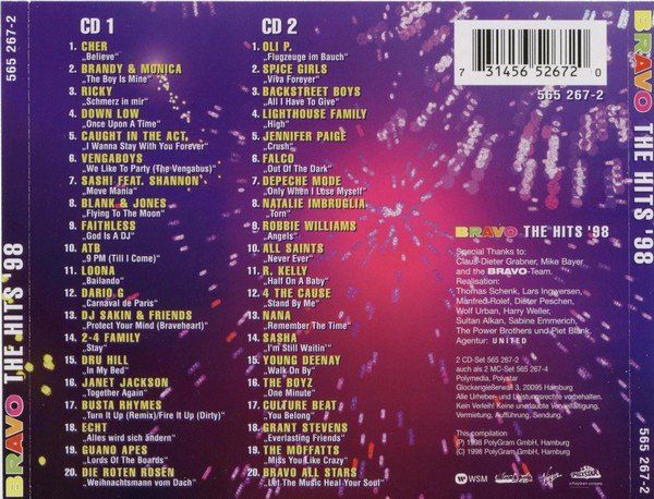 CDs: Bravo: The Hits '98 – Gebraucht aus Liestal von Disc-Point 1