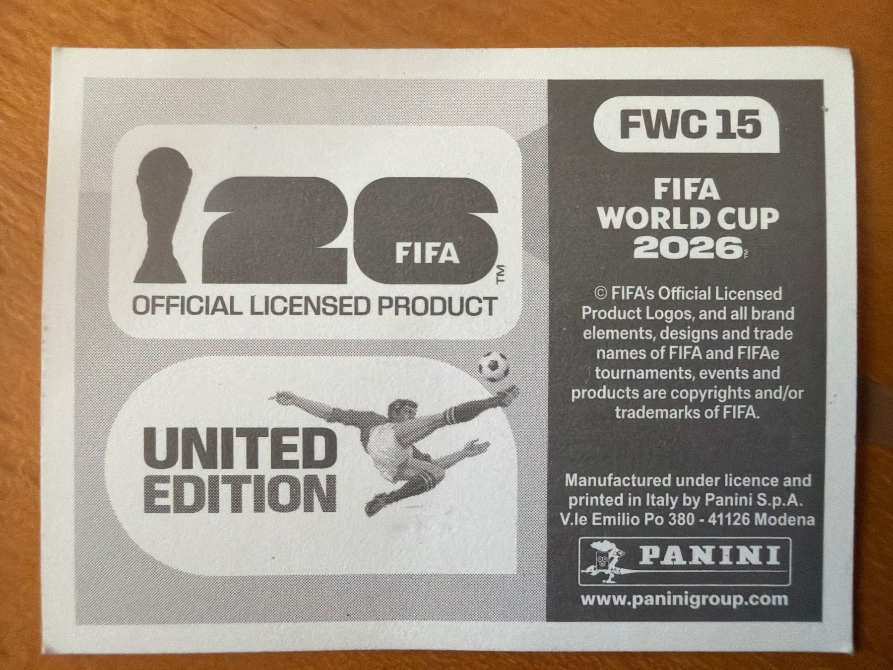 Panini Carte collezionabili: Panini FWC15 – Nuovo (secondo la descrizione) da Susten venduto da Rechnun 1