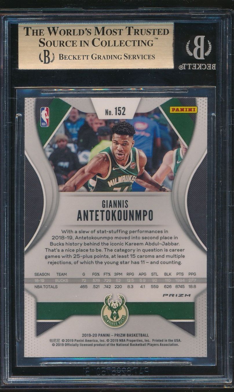 Nba Carte collezionabili: Nba Giannis Antetokounmpo Ruby Wave BGS 9.5 – Usato da Moudon venduto da AndreSR89 1