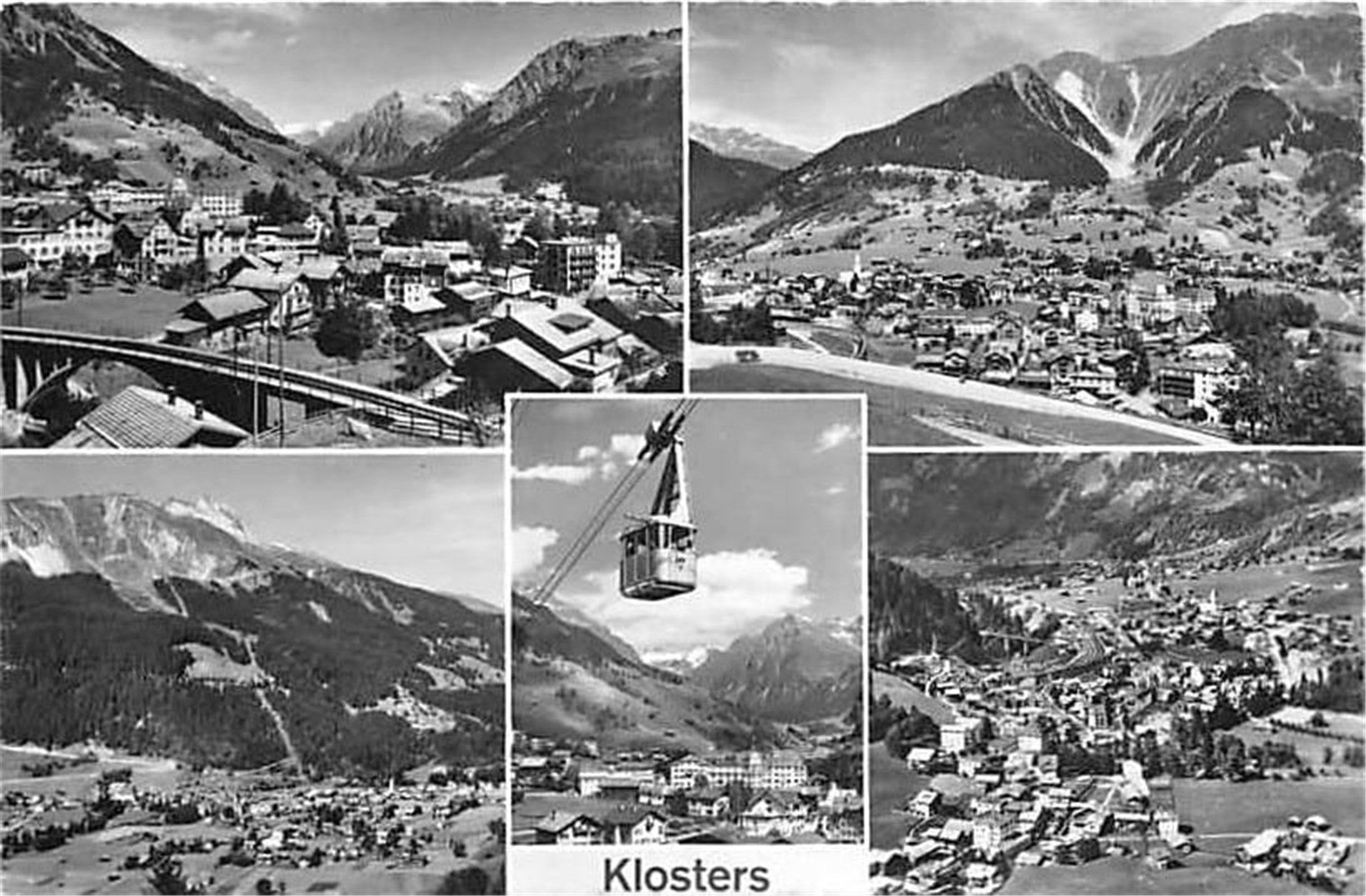 Cartoline postali: Klosters, Mehrbildkarte – Usato da Ottikon b.Kemptth. venduto da Neptun1974