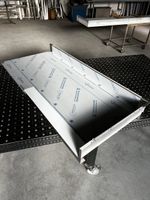 Tischplatte aus Edelstahl -Chromstahl 155x70cm