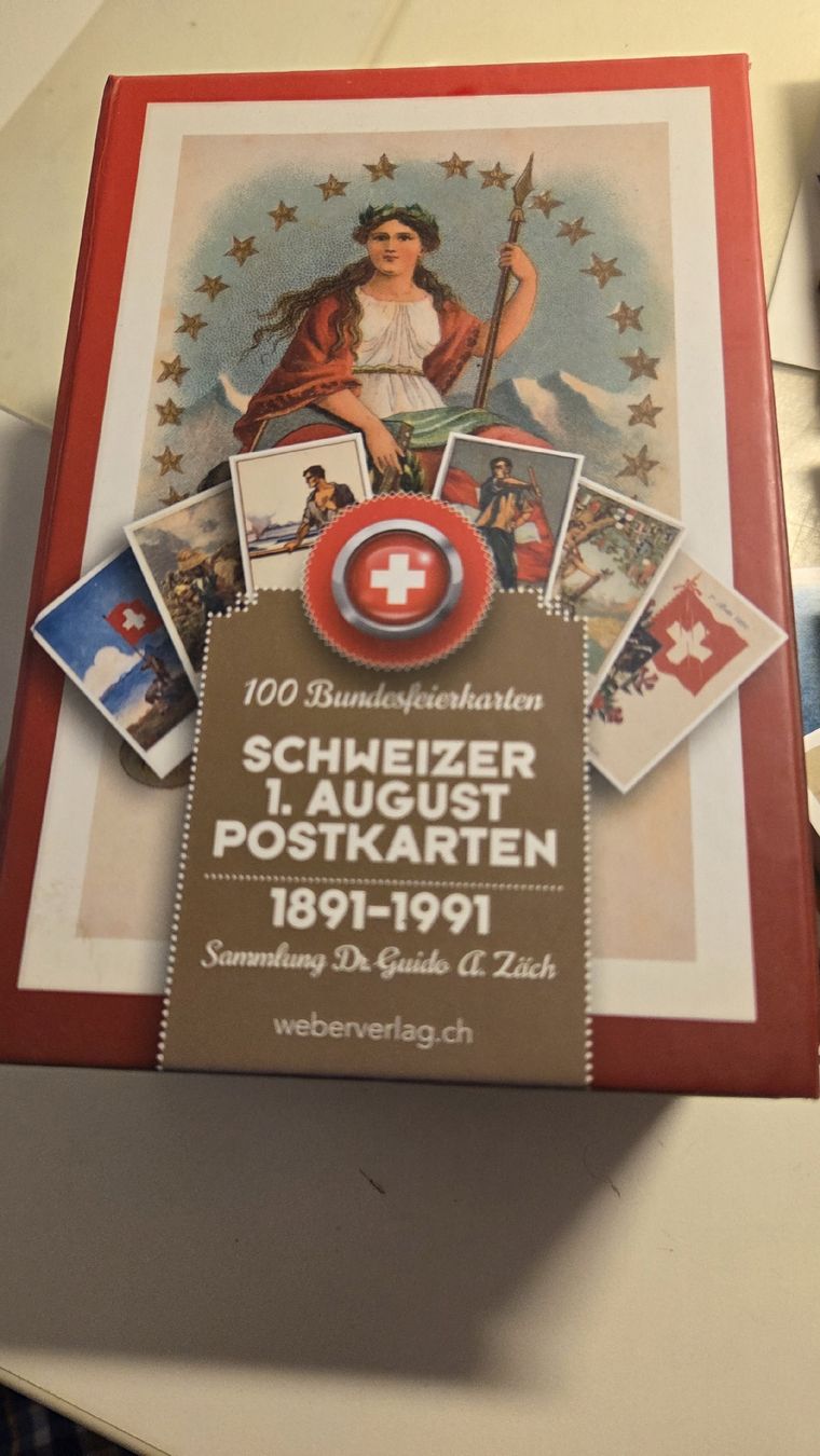 Tutti i francobolli: Box 100 Jahre Bundesfeierkarten alles Replikate – Usato da Arni AG venduto da Moth68 3