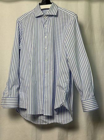 Hemd hellblau/weiss gestreift