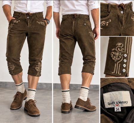 Lederhose Gr. 34 Trachtenhose perfekt für Oktoberfest