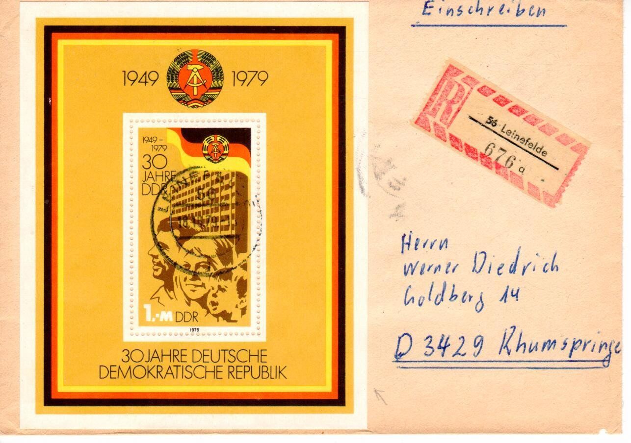 Tutti i francobolli: DDR Brief – Usato da Wolhusen venduto da Curver9