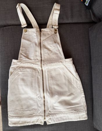    Stradivarius Jeanskleid Weiss Gr. 38 – Sommerkleid