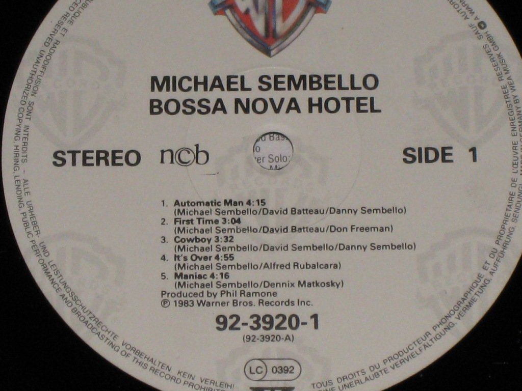 Dischi in vinile: LP - MICHAEL SEMBELLO - BOSSA NOVA HOTEL – Usato da Steckborn venduto da Quo7 1