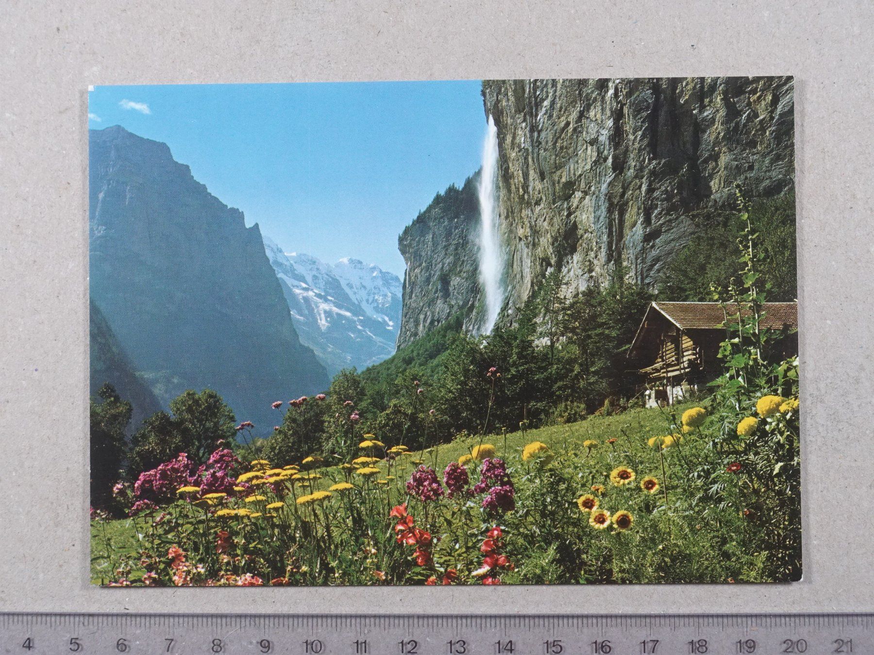 Ansichtskarten: Lauterbrunnen, Staubbachfall – Gebraucht aus Lenzburg von fh1