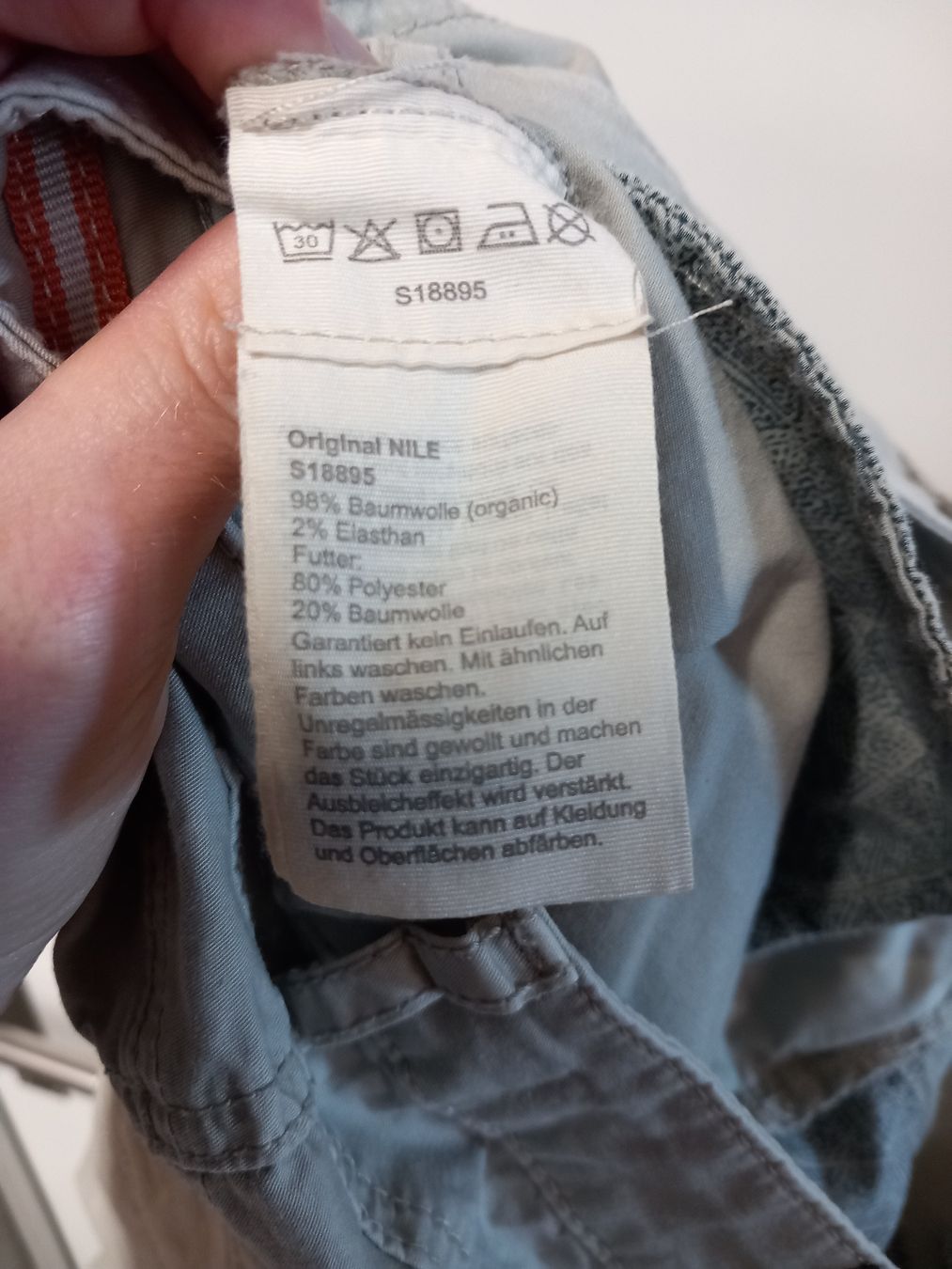 Nile Hosen: NILE Stretch Hose Gr.XS Bio Baumwolle – Gebraucht aus Merligen von muss_haben 5