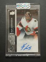 Filip Gustavsson 2021 Rookie Clear Cut Ottawa Senators