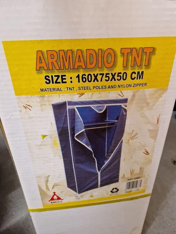 Kleiderschrank Stoff Faltbar - Mobiler Garderobenschrank Mit Ablagen & Taschen