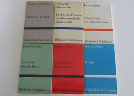 Bibliothek Suhrkamp, verschiedene Autoren Paket