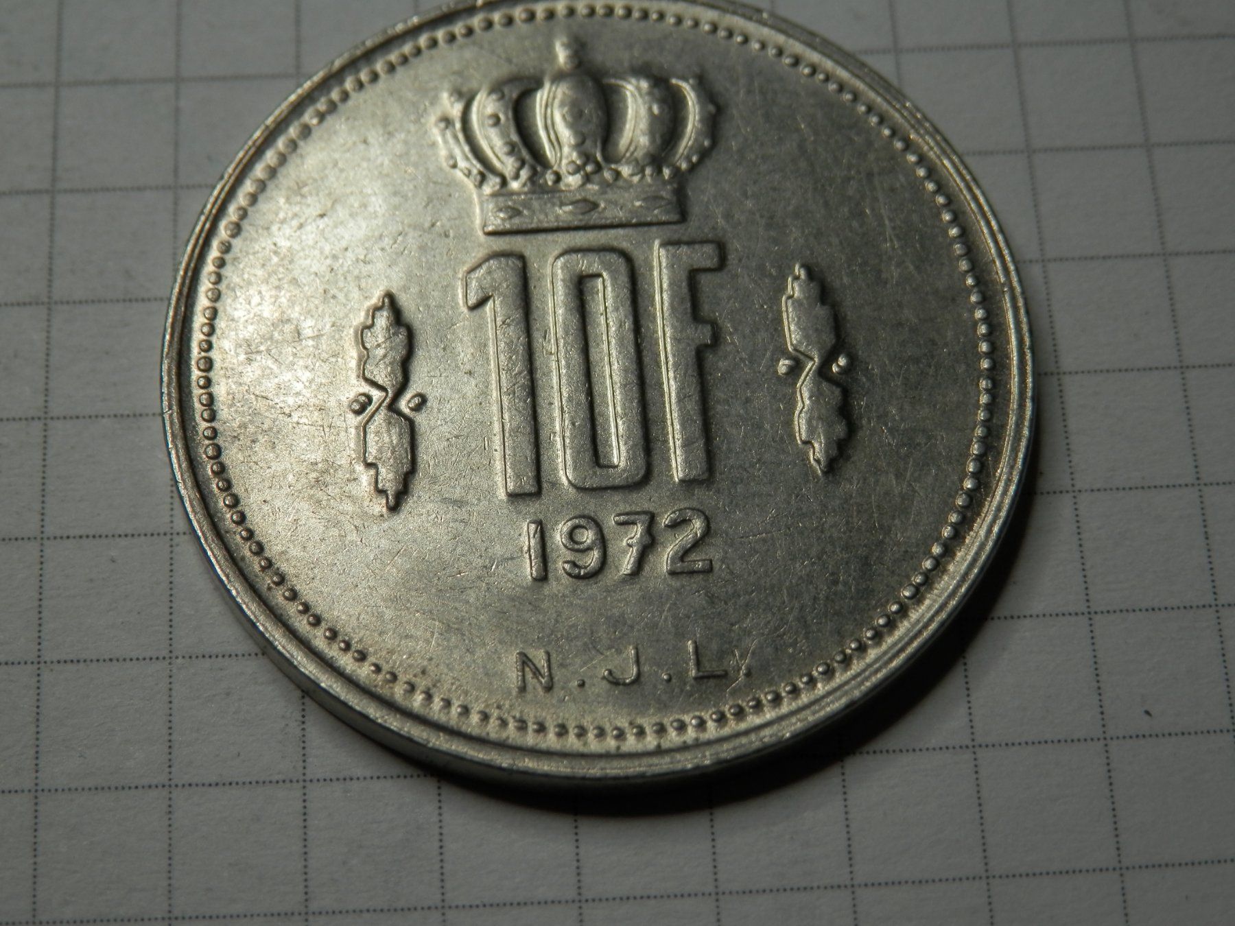 Tutti le monete: Luxemburg  10 Franken, 1972 – Usato da Weiach venduto da weiach81 1