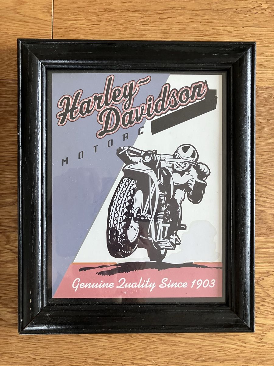 Poster & Bilder: 2 Harley-Davidson Wandbilder gerahmt Set – Gebraucht aus Willisau von son_lq7g 2