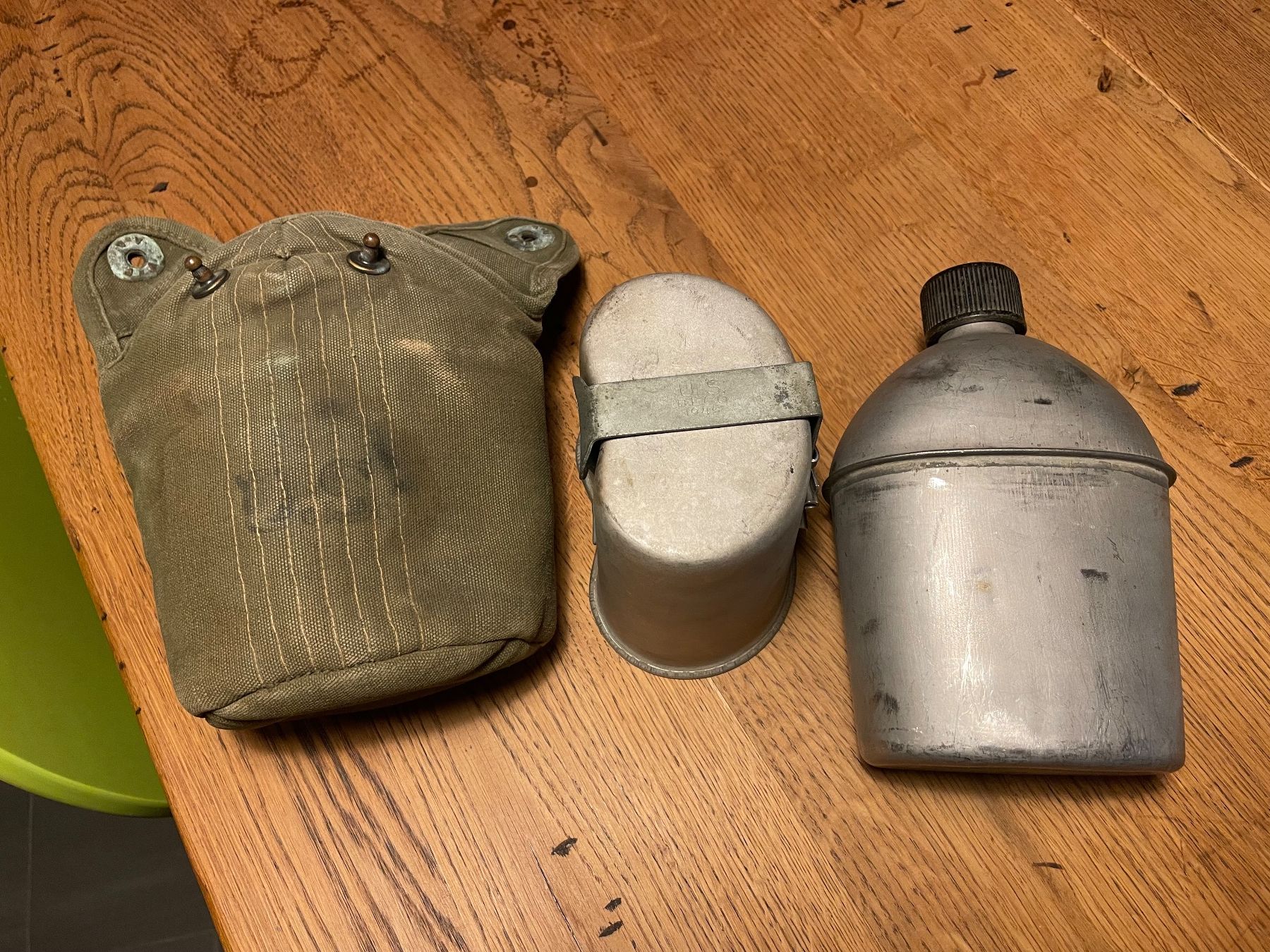 US Army Uniformi: Original us Army WW2 canteen – Usato da Oberbütschel venduto da Woodie2005 2