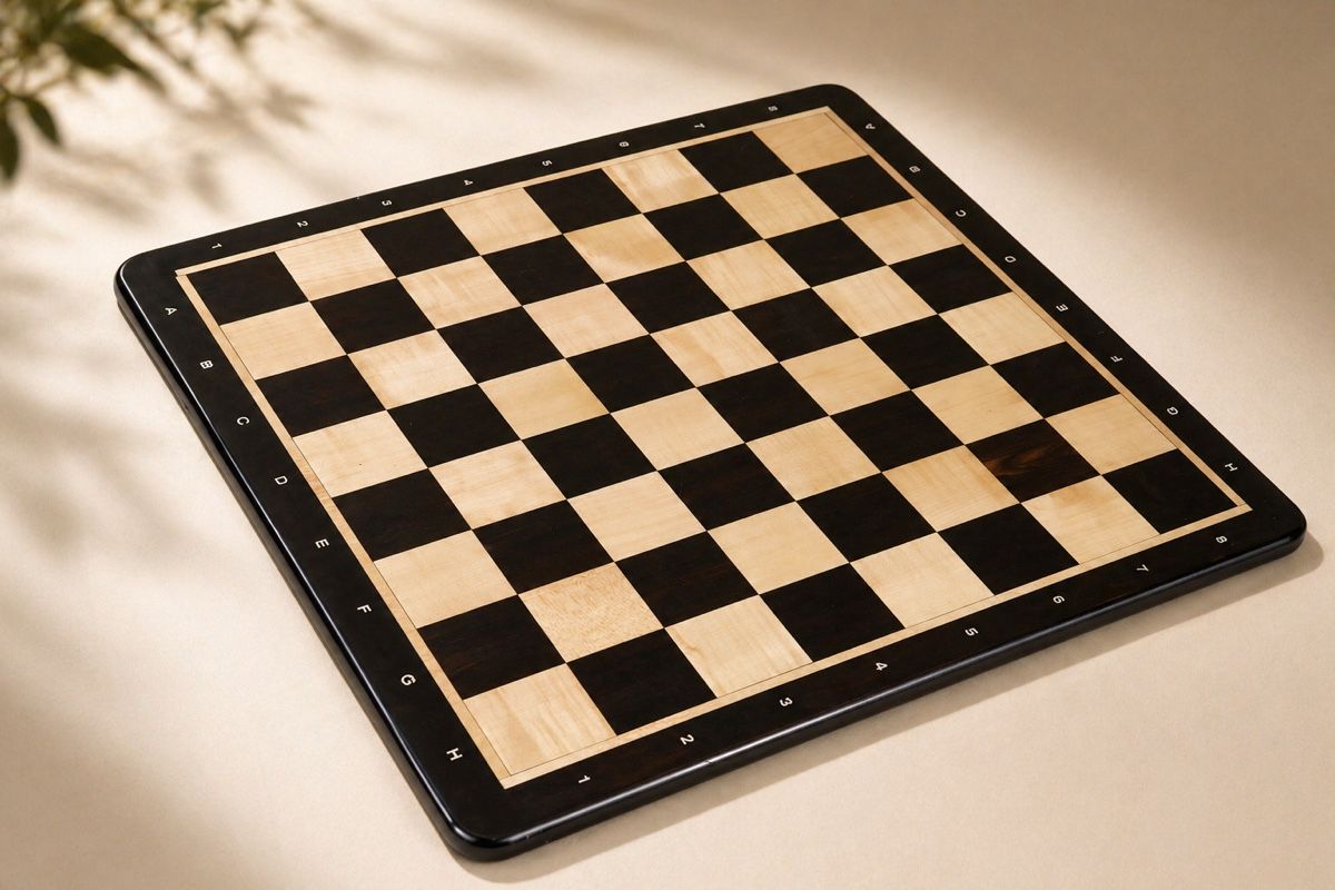 Jeux: 21" Chess Board witch Notation - Ebony & Maple Wood – Neuf avec emballage d'origine à Tägerig par An777