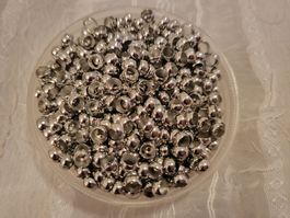 Quetschperlen silber 4mm 100 stk