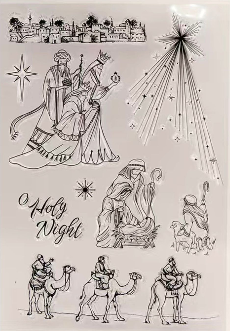 Stempel: Silikonstempel Weihnachten Krippe – Neu und originalverpackt aus Kaltbrunn von schere-stein-papier