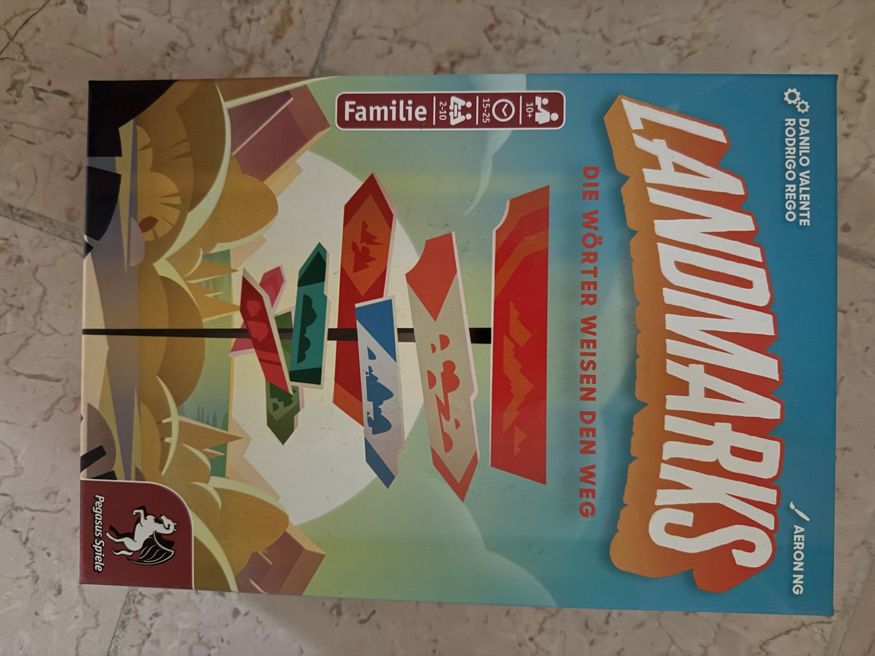 Pegasus Spiele Giochi: Brettspiel "Landmarks" – Usato da Thun venduto da Judith2811