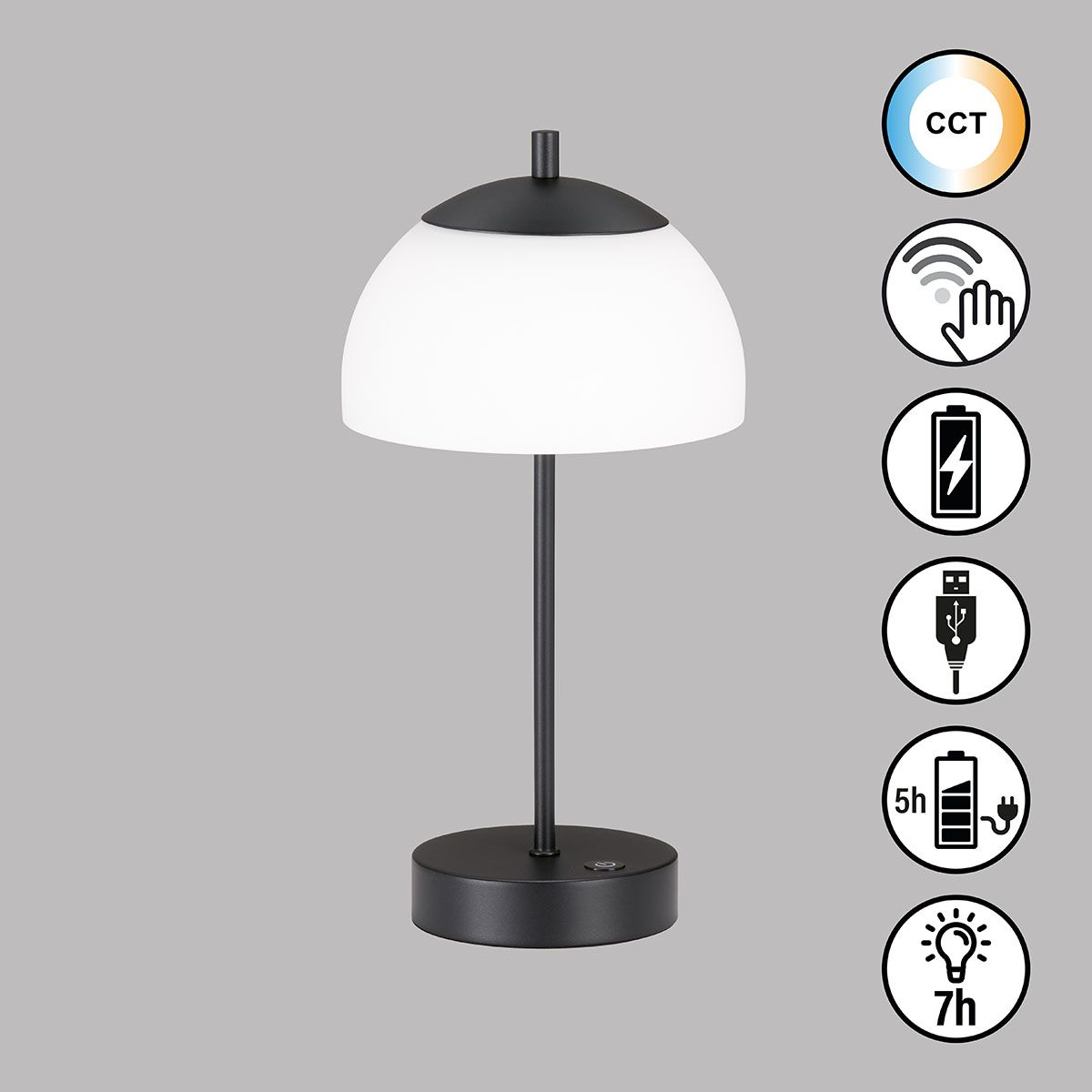 Lampade: LED Tischleuchte, 35 cm Höhe, Akku – Nuovo (secondo la descrizione) da Kreuzlingen venduto da Smart-Light