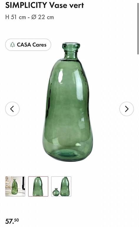 Vasi & Recipienti: Vase Dame Jeanne vert – Nuovo (secondo la descrizione) da Hauterive NE venduto da Lipal 3