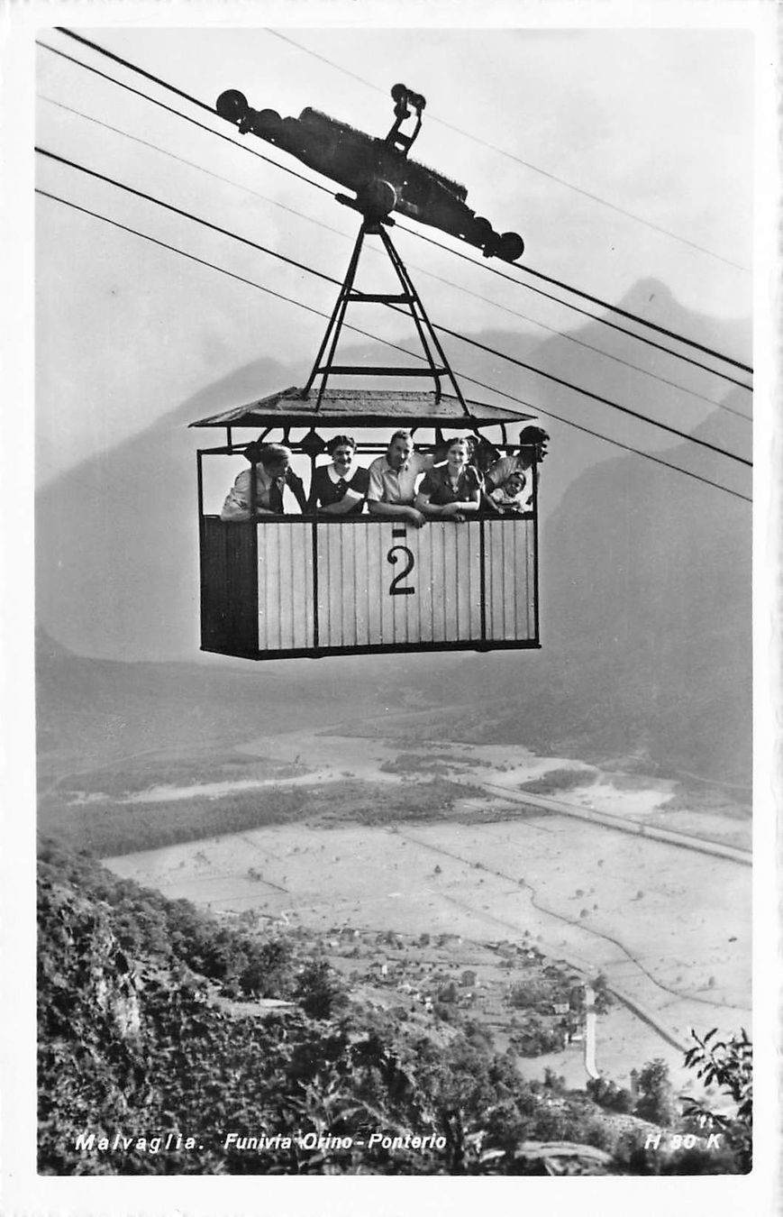 Ansichtskarten: Malvaglia funivia Seilbahn valle di blenio – Gebraucht aus Biasca von Blenio71
