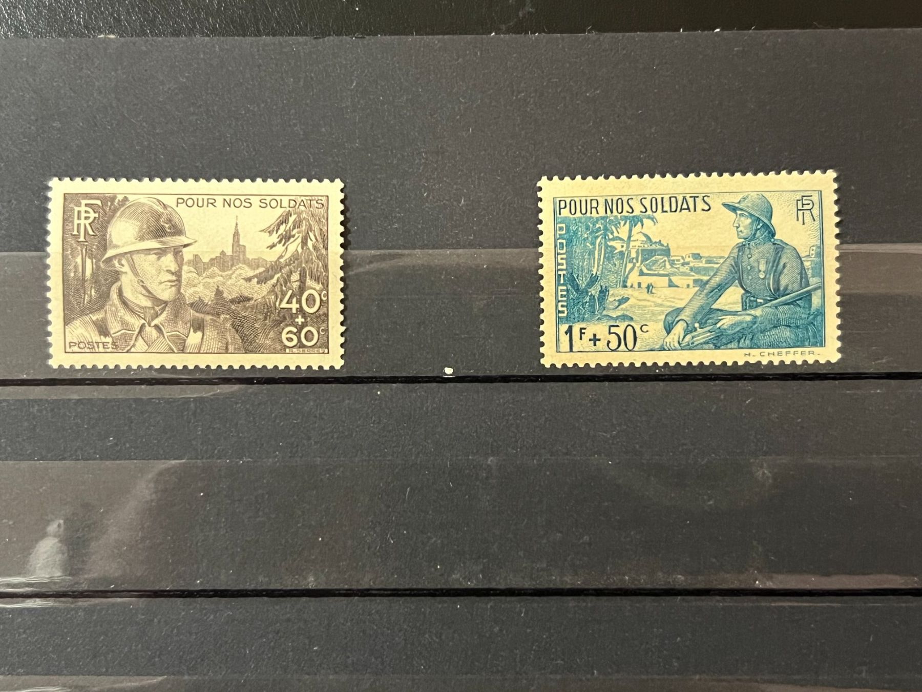 Tutti i francobolli: "Pour Nos Soldats" 1940 Neufs** – Nuovo e nell'imballaggio originale da Lausanne venduto da ffhoud