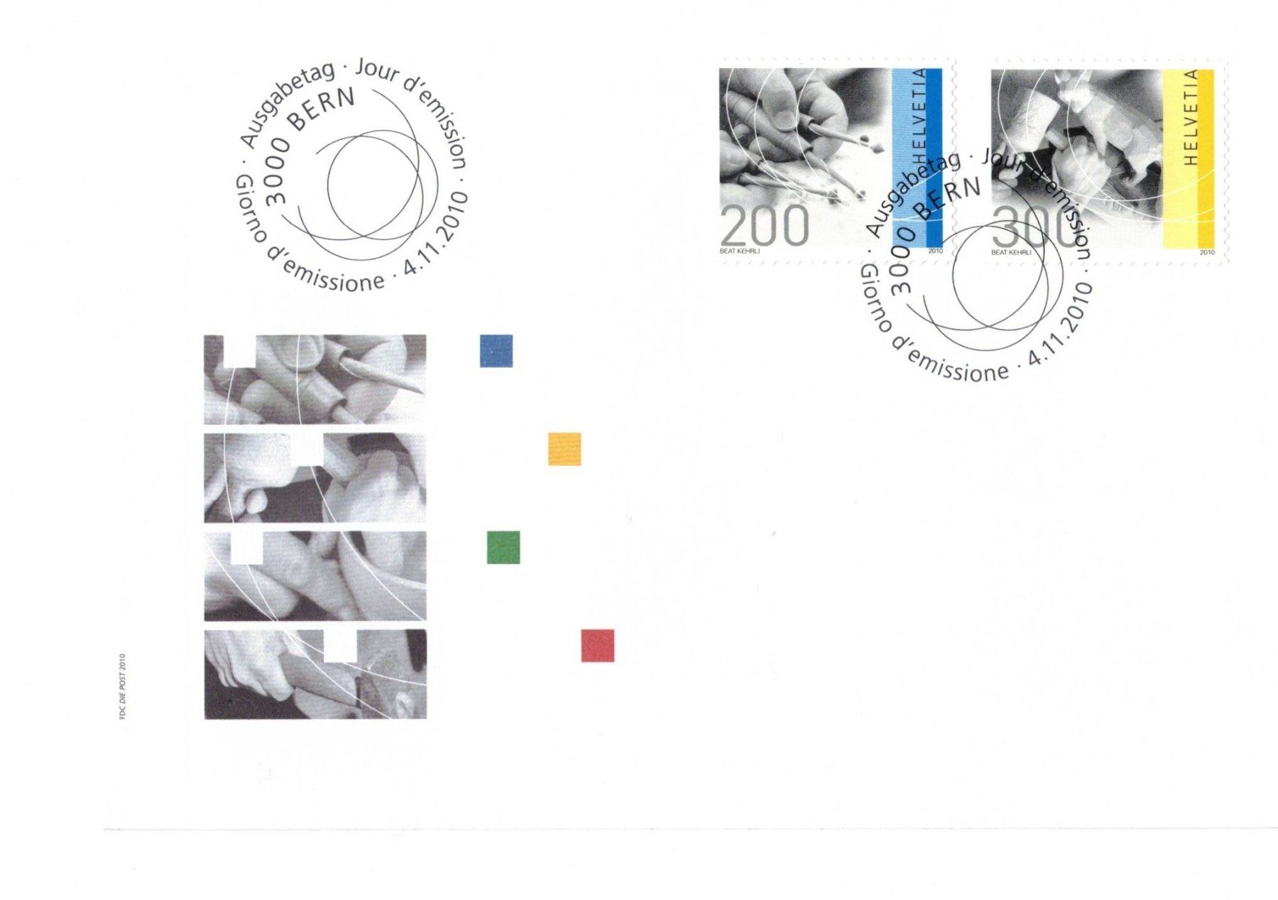 Alle Briefmarken: 2010 SBK 1370-1371 – Gebraucht aus Genève von dranred
