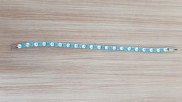 Bracelet Tennis – Style Turquoise & Cristaux Brillants!