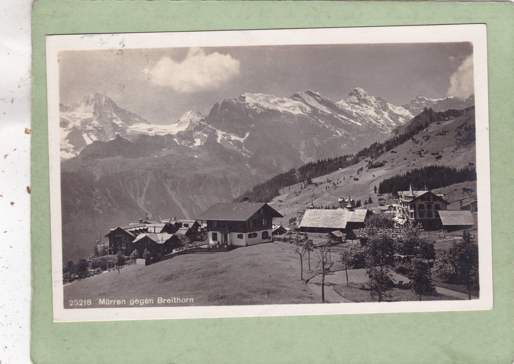 Cartoline postali: Mürren gegen Breithorn 1925 – Usato da Herisau venduto da Lisegrat2008