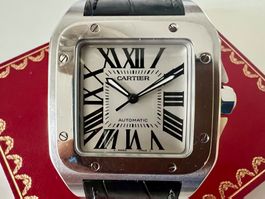 CARTIER Santos 100 XL, Automatic, Full Set, OVP € 6750.-,