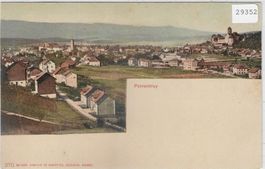 Porrentruy BE - Vue generale - Litho