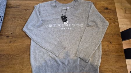 Pullover Strenesse Blue grau Rundhals neu mit Etikett