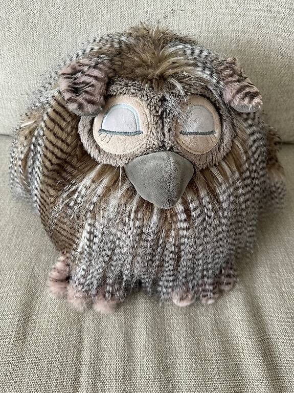 Figuren: Neuware! Kuscheltier langes Haar Eule 33cm von Mars & More – Neu (gemäss Beschreibung) aus Therwil von Sikike