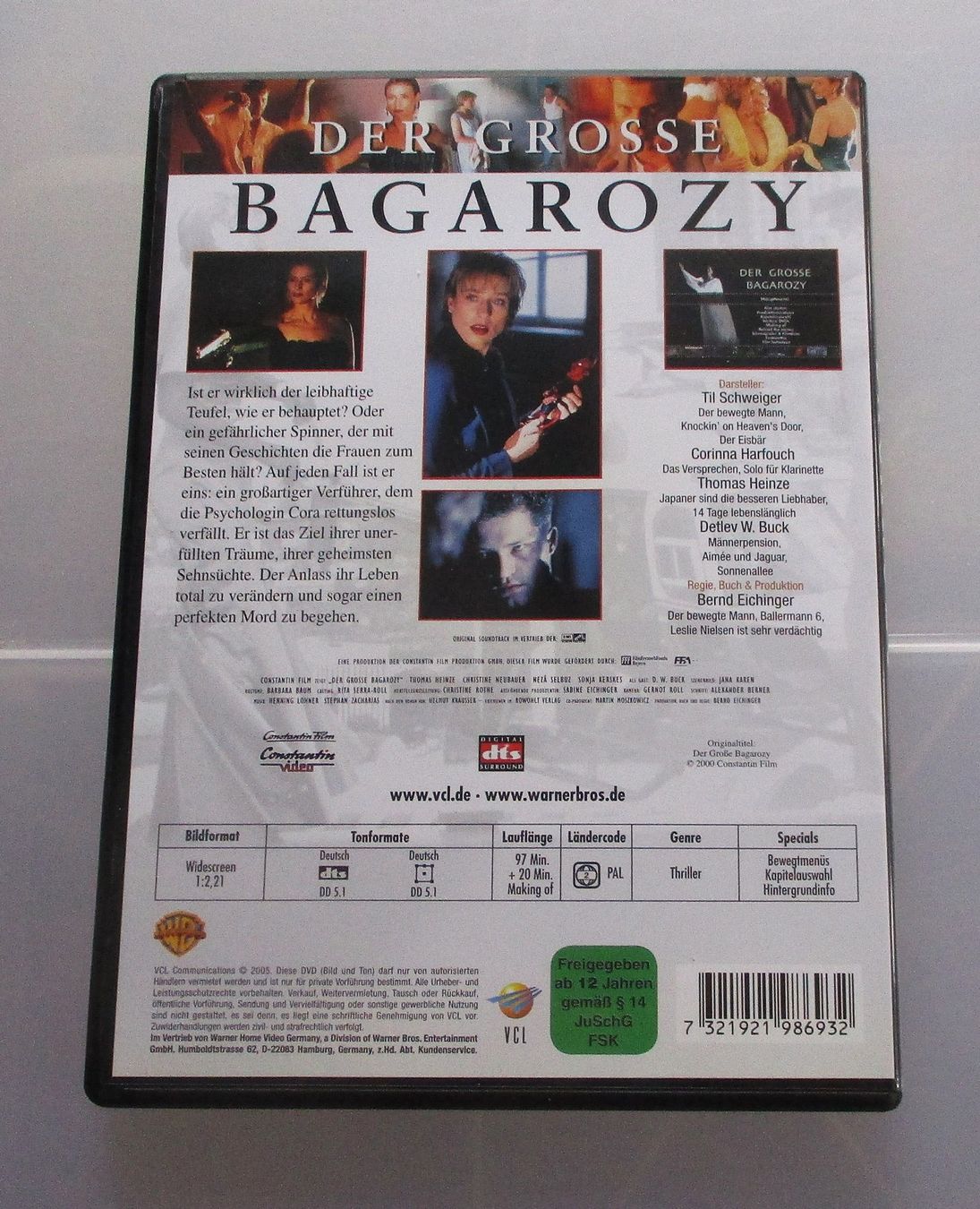 Tutti i DVDs: DER GROSSE BAGAROZY - Bernd Eichinger/Til Schweiger – Usato da Wattwil venduto da Muriel10 1