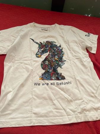 Damen T-Shirt S weiss mit Einhorn (Satoshi) Linch