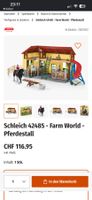 Schleich Pferdestall mit zus. 6 Schleichpferden