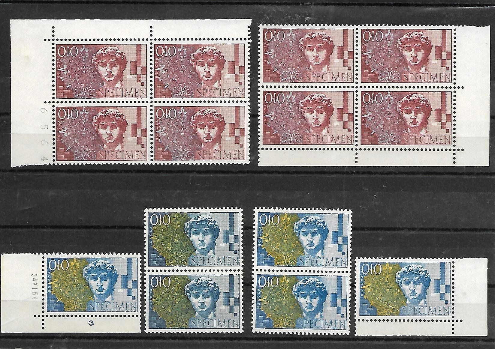 Tutti i francobolli: 1952 : Einmalige Sammlung mit 153 Versuchsdrucken – Nuovo (secondo la descrizione) da Reinach BL venduto da eiche419