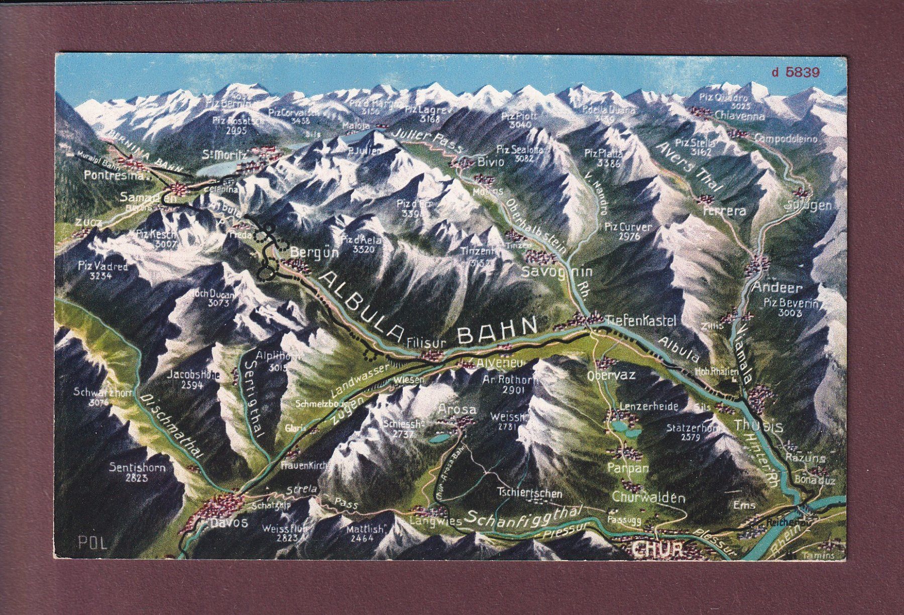 Cartoline postali: ALBULA-BAHN – Usato da Pully venduto da nicecards