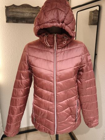 Steppjacke Tom Tailor mit Kapuze rosa Grösse S neuwertig