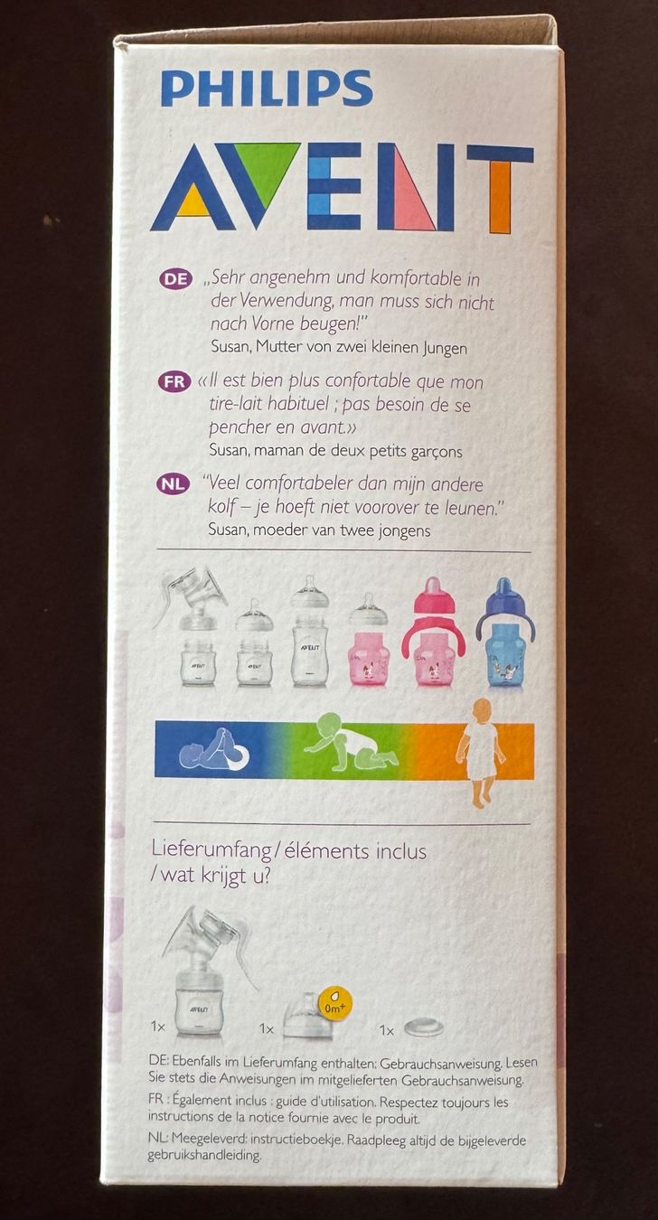 Philips Accessori per l’allattamento: Philips Avent Handmilchpumpe mit Flasche SCF330 – Usato da Scherzingen venduto da RonnyTh 2