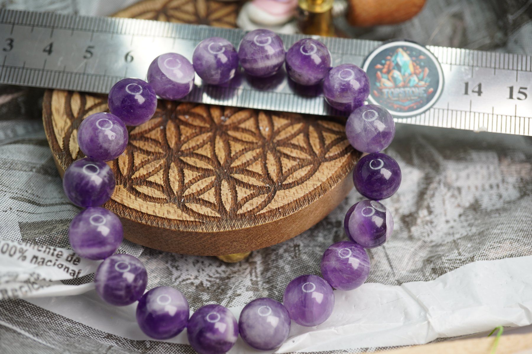Bracciali & Braccialetti: Amethyst 10mm  Kugel Armband Gemischt    ab  1.-   Auktion – Nuovo e nell'imballaggio originale da Eschenbach SG venduto da topstone 2